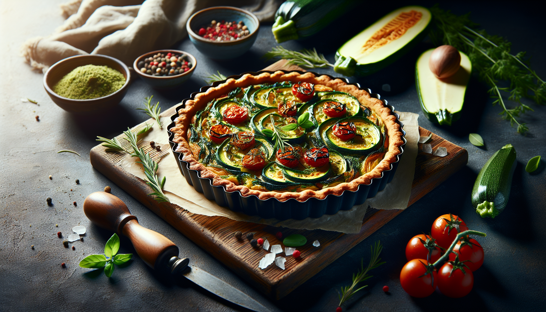 ricette torta salata alle zucchine